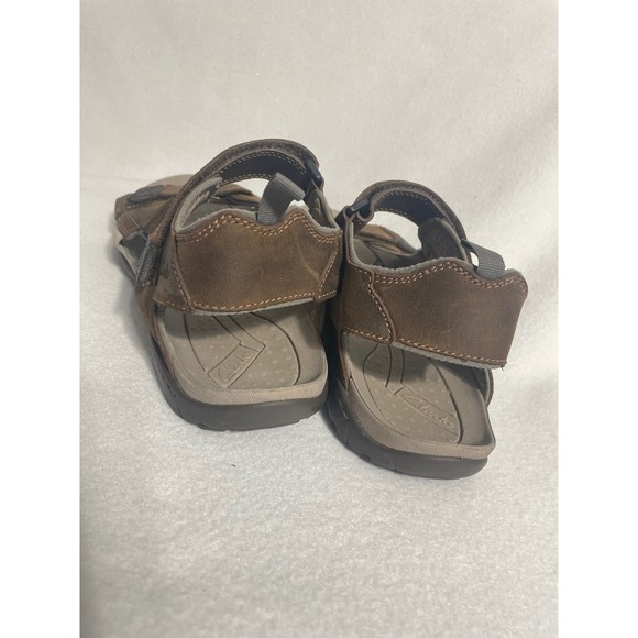 Clarks Leather Sport Sandals Fisherman Men 12M Brown Adjustable Straps 63581 main image 9